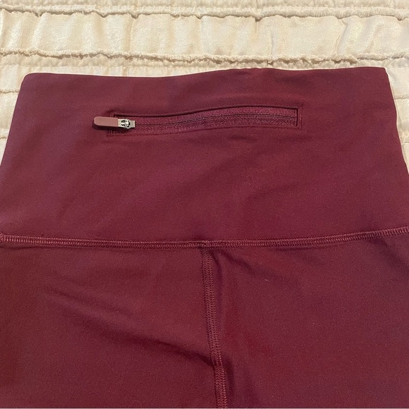 Lululemon Zoned In Tight Leggings 27" Full Length Cassis Maroon 4 W5BBNS Workout - Picture 5 of 11